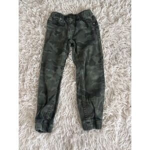 Levi Strauss Co Camouflage Cargo Jogger Pants Kids Size 7 Reg Elastic Waist